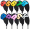 Golf Iron Club Head Covers Men 10Pcs Set for Right-hand 4-9,P,A,S,X Headcovers Protector Black Neoprene Colorful Big Number
