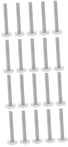 SOLUSTRE 20pezzi Track Bolt Inossidabile Scorrevoli Per Lavorazioni Fissaggi Per Fixture e e Resistente