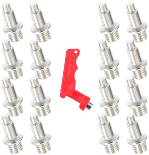 Toyvian Set da 32 Chiodi per Scarpe da Corsa Antiscivolo per Atletica Leggera, Punte di Ricambio Resistenti per Salto e Salto in Alto, Accessori per Allenamento e Competizioni