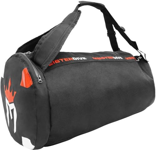 Meister Mesh Duffel Rucksack Tauchtasche w/Dry Pocket für Tauchen & Schnorcheln - Schwarz