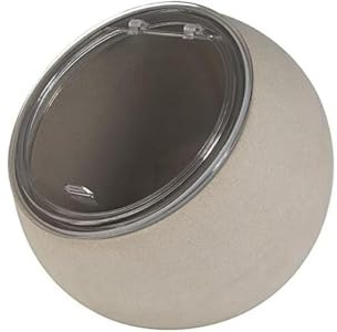 APS Servierset Moon - 2-teiliges Set: 1 Melamin-Schale (Ø 19cm) + 1 klappbarer Deckel mit Silikondichtung, Grau