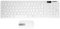 PLEASANT Set Tastiera Wireless Sottile Bianca + Mouse Ottico Wireless per PC e Laptop