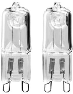 Esshogo Lampadina alogena G9 per forno da 40 W, 220 V, G9, 300 gradi, resistente al calore, confezione da 2