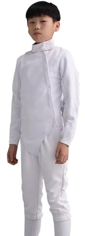 LYXXJRYBHD Costume d'escrime 350N, Veste, Gilet, Pantalon, Set pour Florett, Épée, Sabre, Équipement, Unisexe, Gaucher(46#)