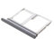 jbTec Dual SIM-Tray/SD-Card kompatibel mit LG G6 - Kartenhalter Slot Schlitten Rahmen Simkarte Holder, Farbe:Schwarz