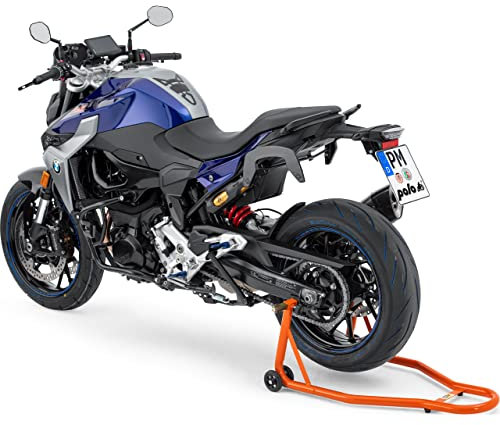 Hi-Q Tools Montageständer Motorrad Ständer Motorradheber hinten, einfaches Aufbocken und hohe Standfestigkeit, für Fast alle Motorräder bis 300kg geeignet, in der Breite individuell einstell