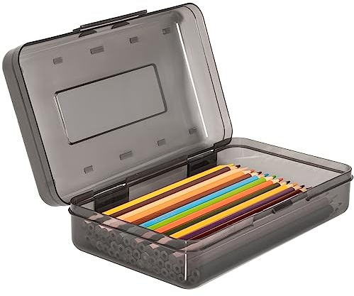 DANRONG Pencil Box, Large Capacity Pencil Case,Plastic Pencil Boxs for Kids