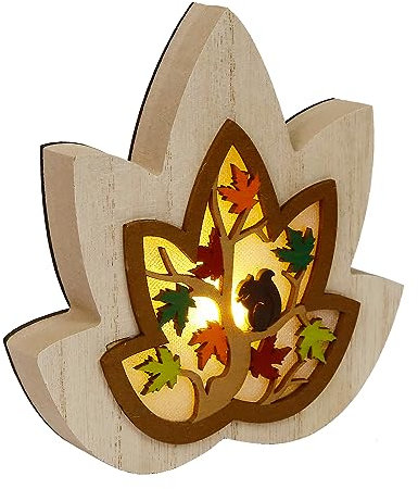 APODESS Herbstdeko LED Herbstblätter Halloween Fensterdeko Nachtlicht Kinder Herbstdeko Figuren Herbst Aesthetic Fall Decor für Autumn Garten Fenster Draußen Innen