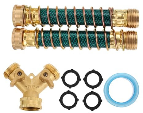 OFFSCH 2 Wege Gartenschlauch Verbinder Y Förmiger Wasserhahn Adapter Für Garten Schlauchanschluss Anti Verwicklungs Schutz Ideal Für Bewässerungssysteme Langlebig Und Einfach Zu