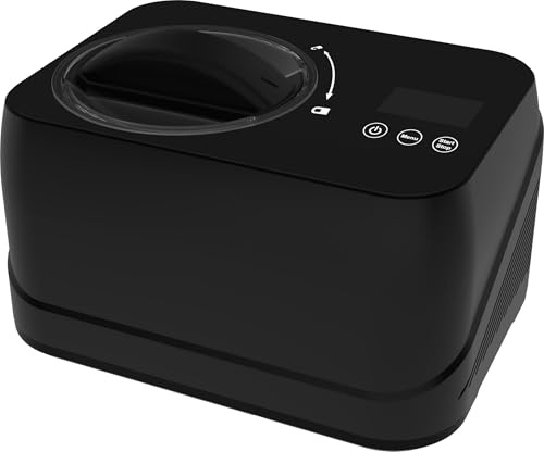 Ströme ICE0831, glassmaskin med kompressor, 0.8L kapacitet, automatisk nedkylning, LCD-display, tyst drift,