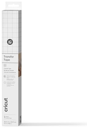 Cricut Film de Transfert Standard | Rouleau | 1,2 m (4 pieds) | Faible Adhérence pour Vinyle Adhésif | Compatible avec toutes les machines