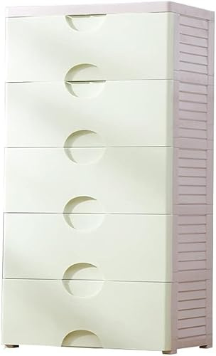 ZGSSOPTU Plastic Storage Box Environmental Protection Organize Lockers Children's Wardrobe Cabinet(Fruit Green,6 layers)