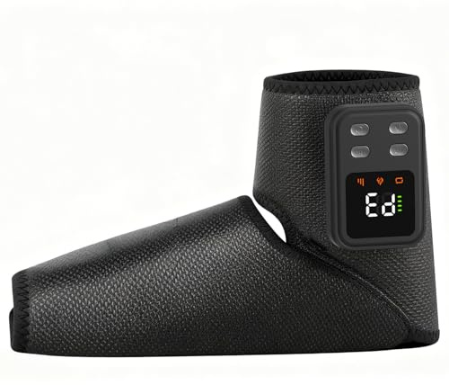 Relassy Masseur Pied sans Fil, 3 En 1 Masseur de Pieds avec Massage par Compression, Chauffant, et Massage par Vibration, pour Relaxation des pieds, Batterie 3000mAh,Adapté aux Tailles 48 (1 pièce)