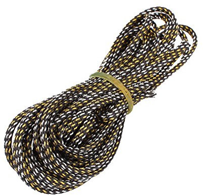 Aexit Guaina avvolgente in filo PET intrecciato a tenuta stagna in PET 4mm ner-o dorato 5M ID: 655607