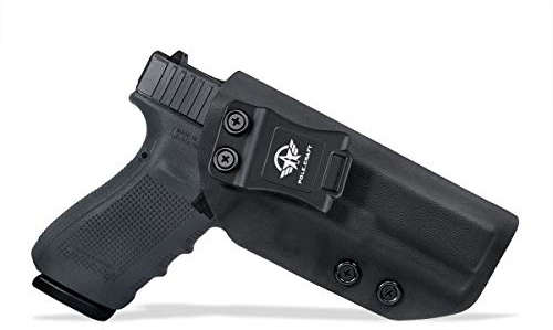 POLE.CRAFT Holster for Glock 20 21 22, IWB Kydex Holster Fits: Glock 21 / Glock 20 Gen 3 4 5 & Glock 22 Gen 5 - Inside Waistband for G20 G21 G22 (Black, Right Hand Draw)