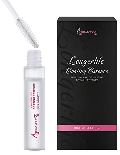 Beauty7 Transparente Wimperntusche Lash Mascara Coating Sealant Klare wasserdichte Essenzernährung Transparentes Augenbrauen Fixiergel Nachsorge mit Wimpernverlängerung Effekt 10ml