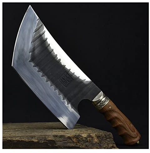 Coltello da cucina forgiato fatto a mano 9.5 pollice Ultra Sharp Braciolare Hot Coltello da taglio taglierina utensili da carne e pollame coltelli