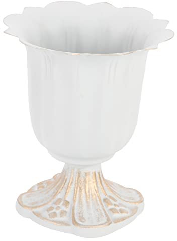 DECHOUS Metal Vase European Style Wedding Flowerpot Iron Planter Cast Iron Base for Home Decor for Balcony Garden Outdoor Use