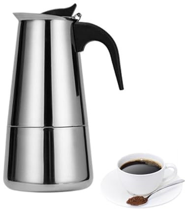 SANON Cafetière Italienne, Cafetière Italienne Induction, Cafetière Italienne En Acier Inoxydable 6 Tasses/300 ml, Cafetiere Italienne Electrique