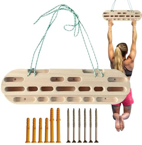 Trainingsboard, Kletterboard, Fingerboard, Griffboard, Portable Rock Climbing Hangboard,Enhance Finger Grip Strength,Einsteiger Klettertraining Griffbrett Klettern Geeignet Für Boulder Trainingsgeräte