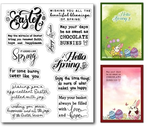 arriettycraft Glad påsk känsla klara frimärken för korttillverkning påskvälsignelser hej våren genomskinliga silikonstämplar för scrapbooking journaler fotoalbum dekoration