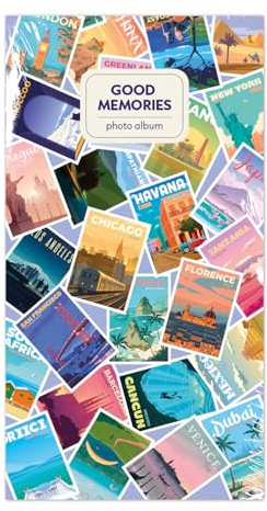 Grupo Erik: Album fotografico Wanderlust | Album foto 10x15cm con 96 tasche e copertina flessibile, Album Portafoto 10x15, Album Foto Tasche 10x15, Album Foto Famiglia ricordi