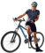 Tagowao 26 Zoll Fahrrad Mountainbike, 21 Gang Mountainbikes City Bike Fahrrad für Mädchen, Jungen, Männer und Frauen Schwarz, Blau