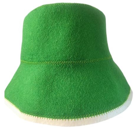 Ronyme Sauna Hat Russian Bath Hat Heatproof Stylish Russian Styles Sauna Cap Accessories for Bath House Men Women Room, Green