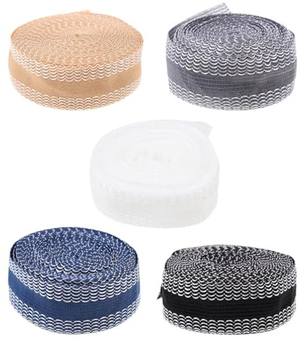 BATHVEVE 5 rouleaux Ruban Ourlet Thermocollant pour Pantalon Jeans Bande Adhésive pour Raccourcir et Décorer Vêtements Autocollant Pratique pour Pantalons Jupes et Costumes
