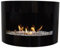 Camino Bio Etanolo Riviera Deluxe + Bruciatore regulabile + Pietre decorative (Nero)