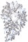 EVER FAITH Damen Marquise Österreichische Kristall Hochzeit Blume Blatt Bouquet Brosche Klar Silber-Ton