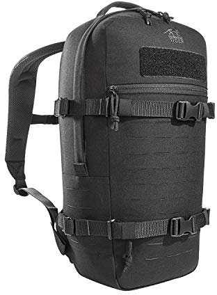 Tasmanian Tiger TT Modular Daypack L Molle-kompatibler, Ergonomischer Tages-Rucksack mit Kompressionsriemen, 18 Liter Volumen (Schwarz)