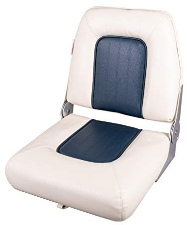 Springfield Marine Steuersitz „Coach“ Motorbootsitz Sitz Einzelsitz (Weiß/Blau)