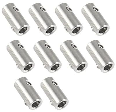 RaamKa Drehseilklemmen 10 stücke 304 Edelstahl Handschraube Klemme Zusammenpassen Drahtseil Clip Madenschraube Schrauben Schnalle for 2 3 4 5 6 8 10mm DrahtseilhüLsen (Size : for 1.5mm Wire)