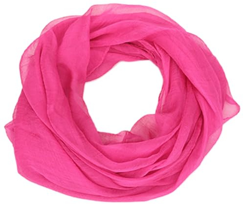 FAIRYGATE Loop Scarf Ladies Scarves Infinity Scarf Snood Shawls Cowl Circular Scarfs Tube Round Shawl Lightweight Sheer Wrap for Women Chiffon Neck Stole for Spring Fall Winter A0327