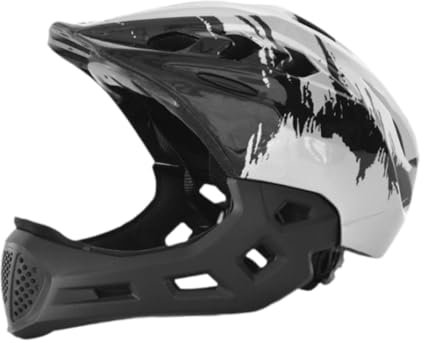Harilla Kinder Fahrradhelm Fahrradhelm Trendy Schlagfestigkeit Leichter Sporthelm Fahrradhelm für Skateboarding im Freien, Weiß