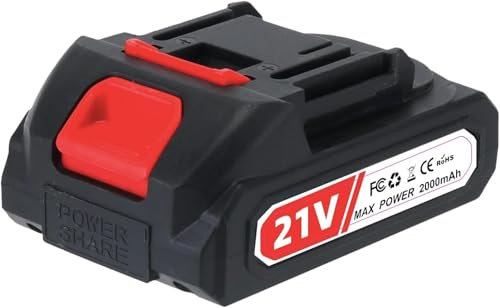 Batería de Reserva Recargable de 21V 2000 mAh para cortacéspedes sin Cable, cortacéspedes telescópicos, cortacéspedes eléctricos compatibles, minisierra eléctrica de Cadena