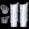 80pcs 5ml Eye Wash Cup Single Use, Portable Eyewash Care Rinse Bath Cleaning Tools, Plastic Measuring Cup Eyeball Washer Kit for Flushing Dust Makeup Irritant Relaxing Tired Eye Drops Home Travel Use