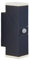 Lindby LED Wandleuchte außen Sally mit Bewegungsmelder (spritzwassergeschützt (Modern) in Schwarz aus Aluminium (2 flammig,) - Außenwandleuchten Wandlampe Led Außenlampe Outdoor für