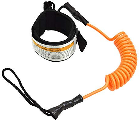 Stronrive Surfboard Leash Surf Leine Elastische TPU Paddle Board Fußseil Surf Sicherheitsfuß Seil Wasserski Fußseil SUP Surfing Coiled Leine für Stand Up Paddle Board Surfboard