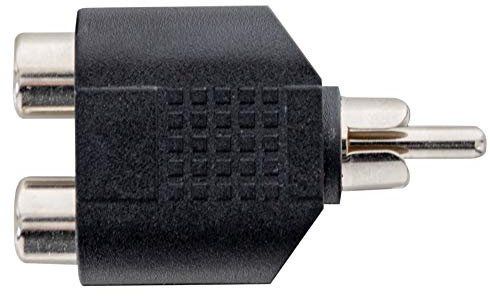 Pronomic Adattatore AD-CF2MC - 2x presa Cinch/RCA a spina Cinch/RCA - Pronto all’uso e cablato - Costruzione robusta - Custodia in plastica