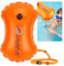 WholeFire 15L Schwimmboje Wasserdicht Aufblasbare Schwimmboje Schwimmen Sicherheit Float für Wassersport, Freiwasserschwimmer, Triathleten, Kajakfahrer und Schnorchler