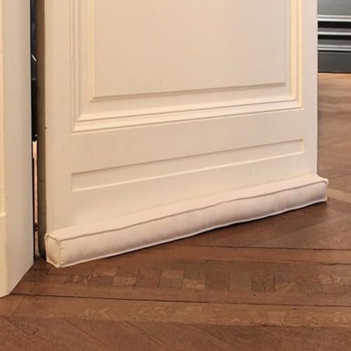 Boudin de porte magnétique, beige, pour porte de 80 cm, protection contre les courants d’air et le bruit, forme carrée, différentes tailles et couleurs