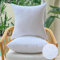 OTPIPCS Wasserdicht Kissenfüllung 50 x 50 cm 2er Set Outdoor Kissen für Couch Gartenmöbel Patio Kissen Weiße Quadratische Kopfkissen Große Sofa Dekorative Zierkissen