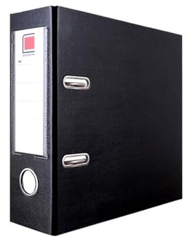 ZRHWSPD Kontoauszugsordner Two-Hole Loose-Leaf Folder File (a4 Black) Accordion Envelopes Lever Arch Pails Sealing Sticker Folders Office