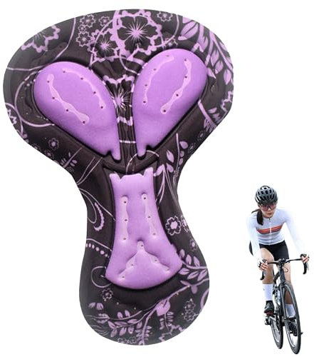 QIUMING® Cyclisme Shorts Gel Rembourré Coussin Rembourrage Antichoc Vélo sous-Vêtements Pads Respirant（Violet）