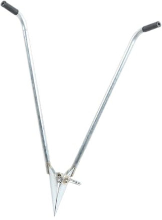 Qianly Trasplantador de plántulas, trasplantador de bulbos de jardín, plantador de césped, Herramienta para Plantar bulbos de Mango Largo para Patatas,