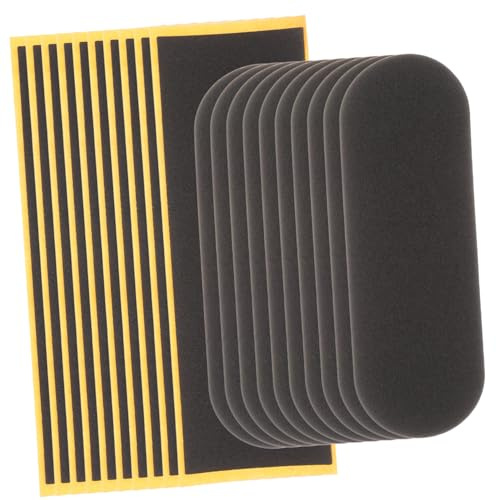 OFFIGAM Nastro in schiuma per diteggiatura, antiscivolo, per skateboard, 20 pezzi, 38 x 110 mm, 33 x 98 mm, accessorio in silicone per le dita