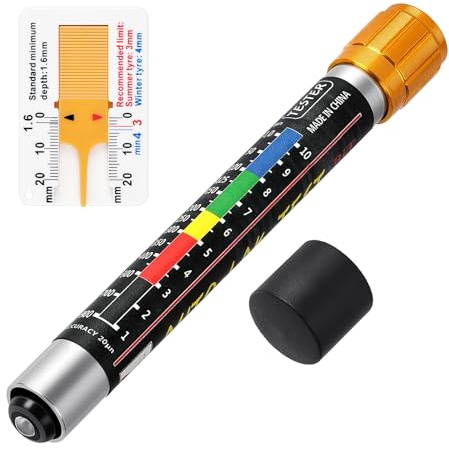 vsshe Testeur d'Épaisseur de Peinture Voiture, Jauge d'Épaisseur de Peinture Auto avec Pointe Magnétique, Précision ±20µm sans Batterie Échelle Couleurs pour Voitures d'Occasion Garage Professionnel