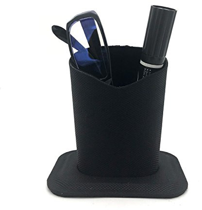 Wommty Oxford Cloth Eyeglasses Holder with Inner Flannel, Protective Eyeglasses Holder Stand Case for Home Office and School (Black)